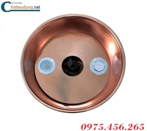 Chao đèn ống chụp hút mùi khói bếp nướng màu đồng giá rẻ