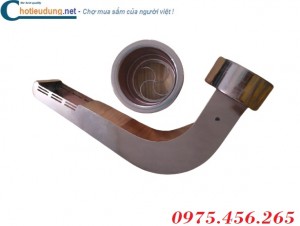 Chụp hút khói mùi bếp nướng cong màu đồng giá rẻ hà nội