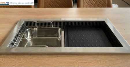 Bếp lẩu nướng 2 in 1 âm bàn nhà hàng tại Quảng Ninh
